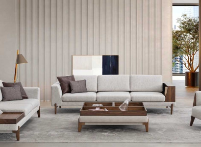 Wohnzimmer Set 2x Sofa Sessel Couchtisch Sofagarnitur Sets Couchen Möbel
